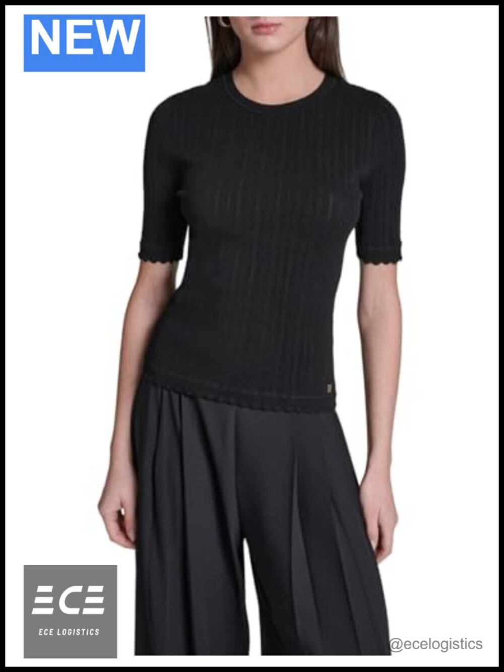 Half Sleeve Layering Sweater Regular Fit Pullover Women's
